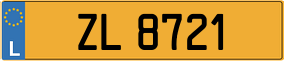 Trailer License Plate